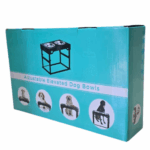 ⁦מעמד נירוסטה עם 2 קערות נירוסטה מתכוונן⁩ – תמונה ⁦2⁩